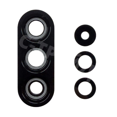 Стекло камеры для Samsung Galaxy A56 5G (A566B) в сборе с рамкой Черный