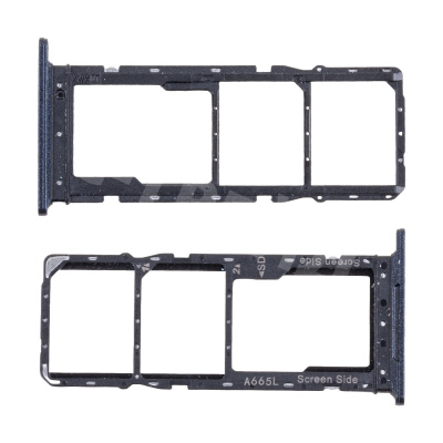 Держатель SIM для Itel A70 (A665L) Черный