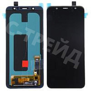 Дисплей для Samsung Galaxy A6+ 2018 (A605F) в сборе с тачскрином Черный - (OLED)