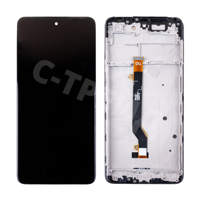 Дисплей для Tecno Pova 2 (LE7n) модуль с рамкой Черный - OR
