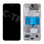 Дисплей для Samsung Galaxy S22 (S901B) модуль с рамкой Белый - OR (SP)