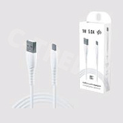 Кабель USB - MicroUSB BC (5А) Белый