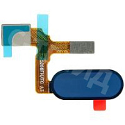 Шлейф для Huawei Honor 9/9 Premium (STF-L09/STF-AL10) на кнопку HOME в сборе Синий