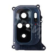 Стекло камеры для Xiaomi Redmi Note 10/10S/Poco M5s (M2102K7AG/M2101K7BNY/2207117BPG) в сборе с рамкой Черный