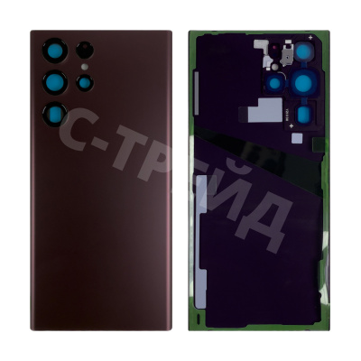 Задняя крышка для Samsung Galaxy S22 Ultra (S908B) Бордовый - OR