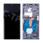 Дисплей для Samsung Galaxy S22 Ultra (S908B/S9080) модуль с рамкой Черный - (OLED)