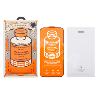 Защитное стекло Remax Medicine Glass GL-83 для iPhone 16 Pro/17 (сверхпрочное) Черный