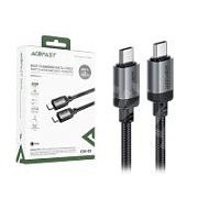 Кабель Type-C - Type-C Acefast C20-03 (3A, 60W, PD, оплетка нейлон, 1.2 м) Черный