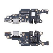 Шлейф для Huawei Honor X7b 4G/90 Smart (CLK-LX1/CLK-NX1/CLK-NX3) плата на системный разъем/разъем гарнитуры/микрофон - Премиум