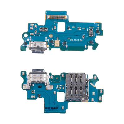 Шлейф для Samsung Galaxy A56 5G (A566B) плата системный разъем/разъем SIM/микрофон - Премиум