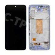 Дисплей для Samsung Galaxy A54 5G (A546E) модуль с рамкой Фиолетовый - Сервисный Оригинал