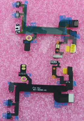 Шлейф для iPhone SE на кнопку включения/кнопки громкости/микрофон/вспышку