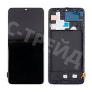 Дисплей для Samsung Galaxy A70 (A705F) модуль с рамкой Черный - (In-Cell)