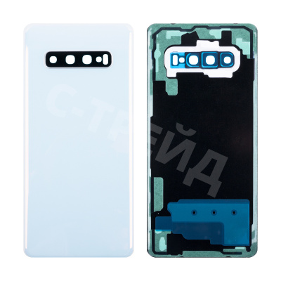 Задняя крышка для Samsung Galaxy S10+ (G975F) Белый - Премиум