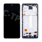 Дисплей для Samsung Galaxy A52/A52 5G/A52s 5G (A525F/A526B/A528B) модуль с рамкой Синий - (OLED) (Full Size)