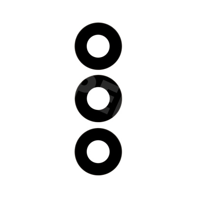 Стекло камеры для Samsung Galaxy S21 FE (G990B) (комплект 3 шт.) Черный