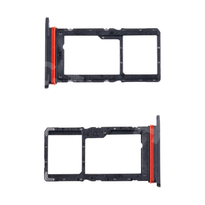 Держатель SIM для Huawei Honor X6c (NIC-LX1/NIC-LX2/NIC-LX3) Черный