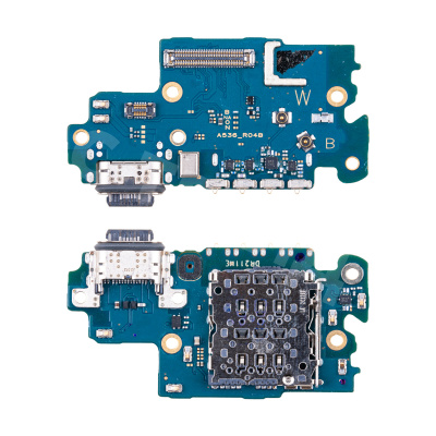 Шлейф для Samsung Galaxy A53 5G (A536B) плата системный разъем/разъем SIM/микрофон - Премиум