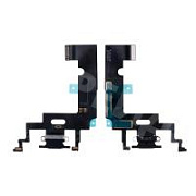 Шлейф для iPhone Xr (A2105) на системный разъем/микрофон Черный - Премиум