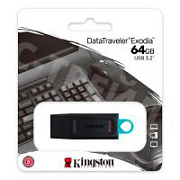 USB-флеш (USB 3.2) 64GB Kingston DataTraveler Exodia Черный