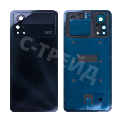 Задняя крышка для Xiaomi Poco X4 Pro 5G (2201116PG) Черный