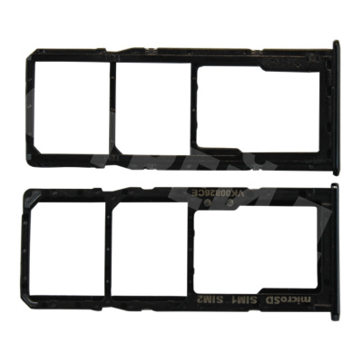 Держатель SIM для Samsung Galaxy A51/A71 (A515F/A715F) Черный