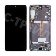 Дисплей для Samsung Galaxy S22+ (S906B) модуль с рамкой Черный - Сервисный Оригинал