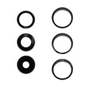 Стекло камеры для iPhone 14 Pro/14 Pro Max (комплект 3 шт.) Черный