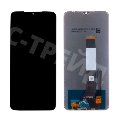 Дисплей для Xiaomi Poco M3/Redmi 9T (M2010J19CG/M2010J19SY) в сборе с тачскрином Черный - Оптима