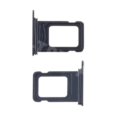 Держатель SIM для iPhone 15/15 Plus (2 Sim) (A3090/A3094) Черный