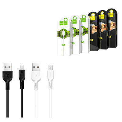 Кабель USB - MicroUSB Hoco X20 (2.4A, 3 м) Черный