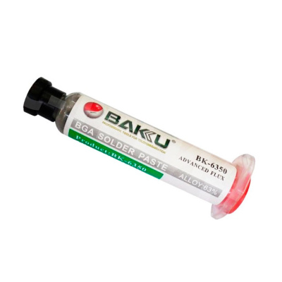 Паста паяльная BAKU BK-6350 (50 г, среднетемпературная 183°C)