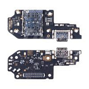 Шлейф для Xiaomi Poco X4 GT (22041216G) плата системный разъем/разъем SIM/микрофон