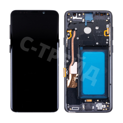 Дисплей для Samsung Galaxy S9+ (G965F) модуль с рамкой Черный - (In-Cell)