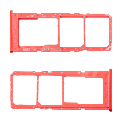 Держатель SIM для Samsung Galaxy A12 (A125F) Красный