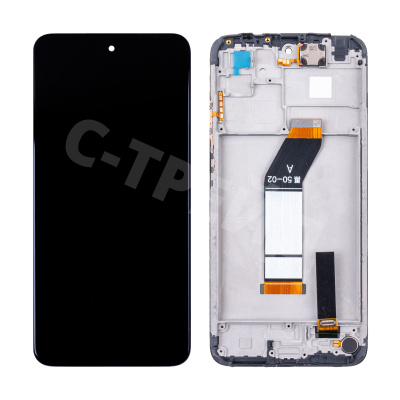 Дисплей для Xiaomi Redmi 10 (21061119DG/21061119AG) модуль с рамкой Черный - OR