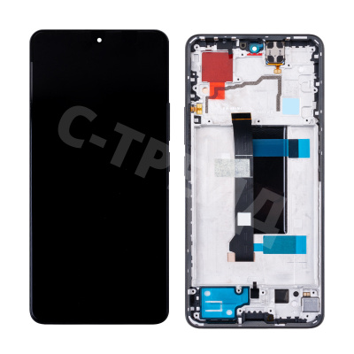 Дисплей для Xiaomi Poco X6 5G/Redmi Note 13 Pro 5G (23122PCD1G/2312DRA50C/2312CRAD3C/2312DRA50G/2312DRA50I) модуль с рамкой Черный - OR (SP)