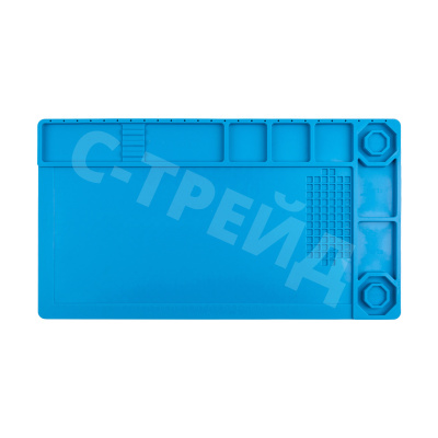 Коврик Mechanic V53 для пайки (380*210 мм, силикон, магнитный, термостойкий, с ячейками)