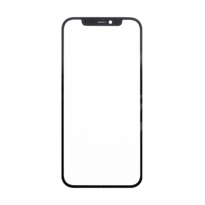 Стекло для переклейки iPhone 12/12 Pro (A2403/A2407) с OCA пленкой Черный - OR (Feaglet)