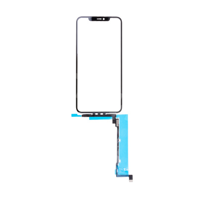 Стекло для переклейки iPhone 11 Pro Max (A2218) с OCA пленкой + тачскрин Черный - OR (Feaglet)