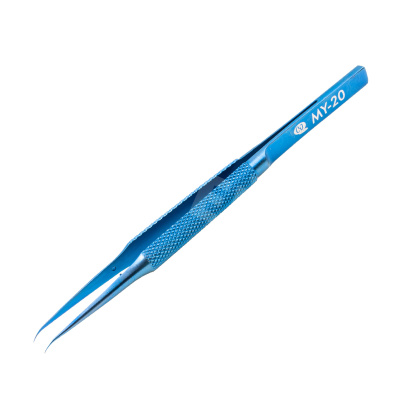 Пинцет изогнутый (титановый)