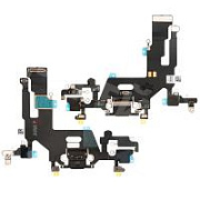 Шлейф для iPhone 11 (A2221) на системный разъем/микрофон Черный