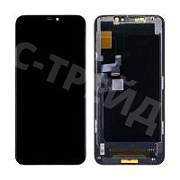 Дисплей для iPhone 11 Pro Max (A2218) в сборе с тачскрином Черный - (Hard OLED) Стандарт