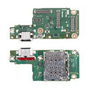 Шлейф для Vivo V40 Lite 4G (V2424) плата на системный разъем/разъем SIM/микрофон