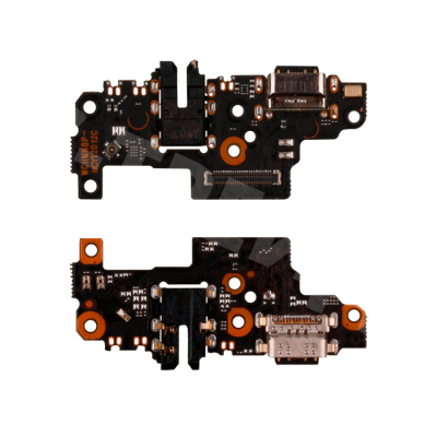 Шлейф для Xiaomi Redmi Note 8 Pro (M1906G7T) плата системный разъем/разъем гарнитуры/микрофон - Премиум