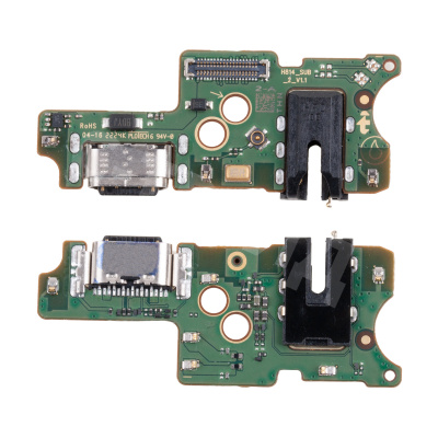 Шлейф для Infinix Note 12 2023 (X676C) плата на системный разъем/разъем гарнитуры/микрофон - Премиум