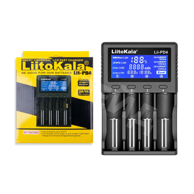 Сетевое зарядное устройство LiitoKala Lii-PD4 для аккумуляторов 18650 (с дисплеем)