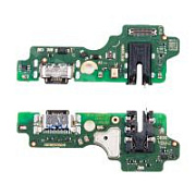 Шлейф для Tecno Spark 30 4G (KL6) плата на системный разъем/разъем гарнитуры/микрофон - Премиум