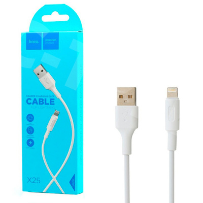 Кабель USB - Lightning Hoco X25 (2А) Белый