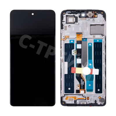 Дисплей для Infinix Note 30 4G (X6833B/X6716B) модуль с рамкой Черный - OR